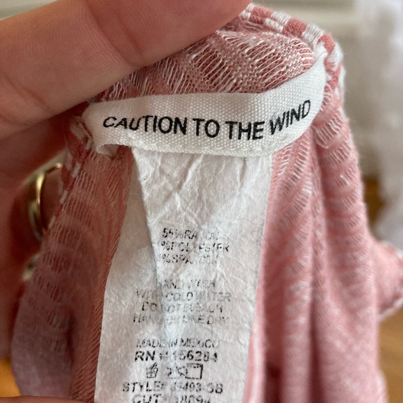 size small red and white striped top - Picture 3 of 4